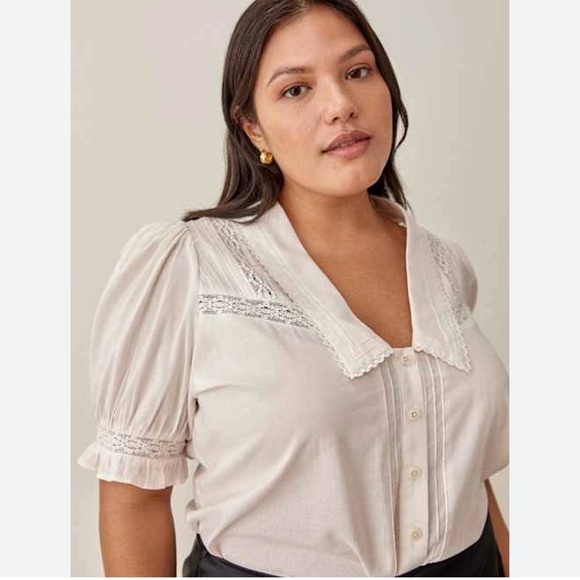 Reformation Hara White Top S - Picture 2 of 11